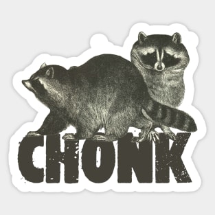 Chonk Trash Panda Sticker